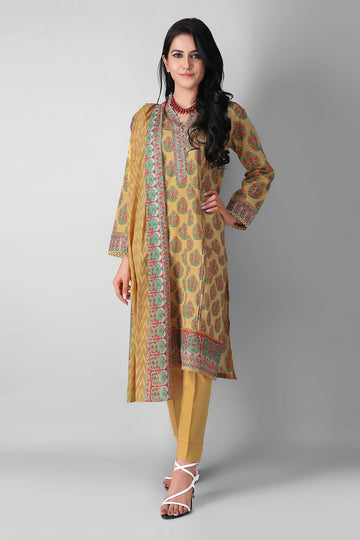 A21310 Green Khaadi Autumn Collection 2021